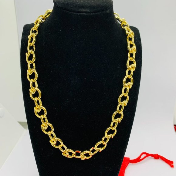 UNO de 50 GAMEOF3 NECKLACE large round anc triangular-shaped Glow Gold Necklace - Picture 4 of 7